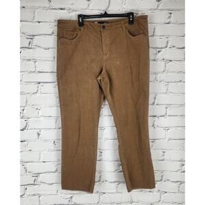 Kut from the Kloth Reese ankle straight leg Corduroy Pants Women's Size 18 Brown